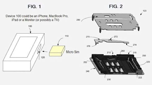 Apple получила патент на коннекторы для SIM карт